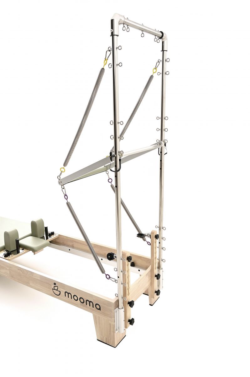 Carica immagine in Galleria Viewer, Lettino Reformer Pilates in Legno con Torre Mooma