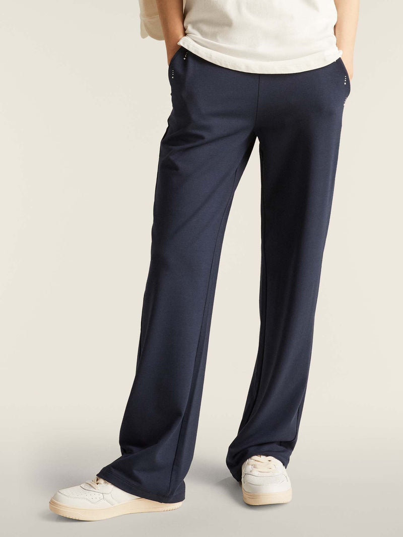 Carica immagine in Galleria Viewer, Pantaloni Comfort Fit con gamba dritta e Dettagli in Strass