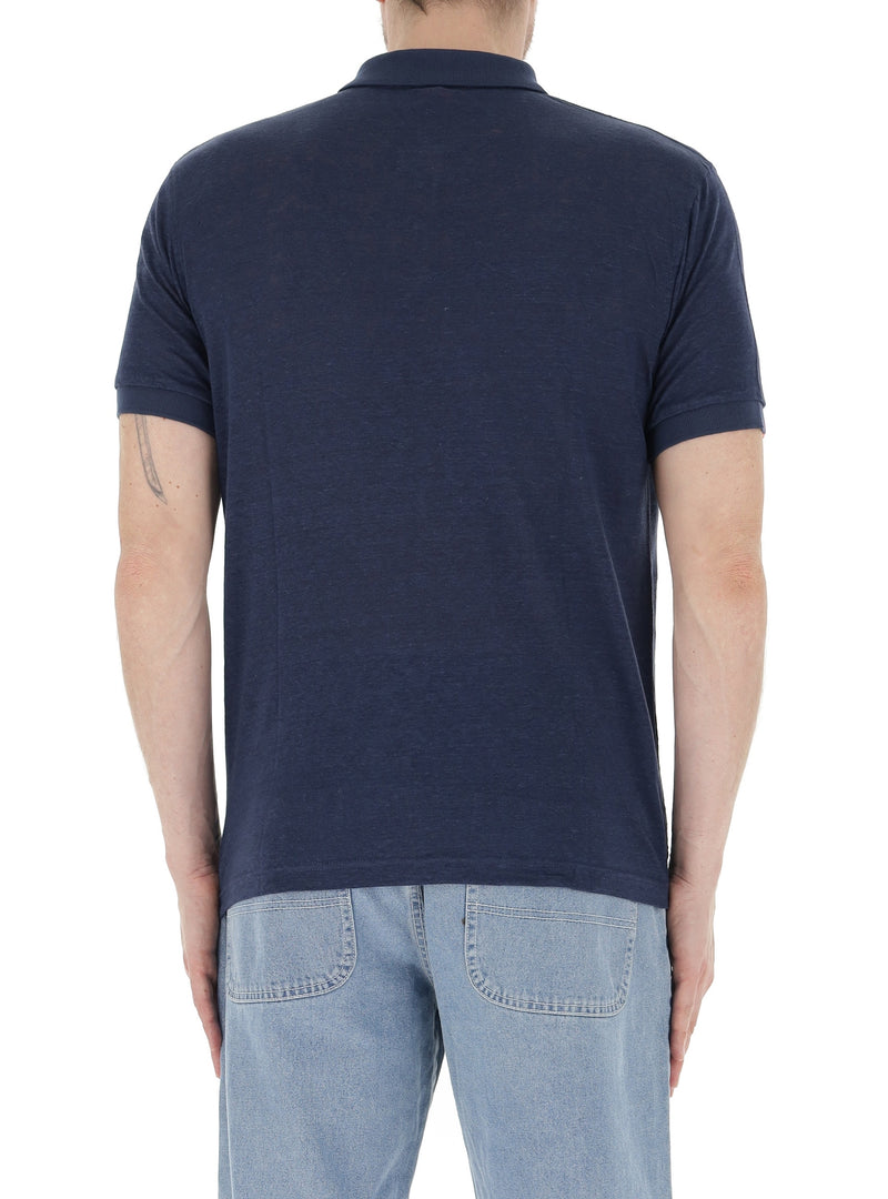 Carica immagine in Galleria Viewer, POLO UOMO SUN68 LINEN SOLID NAVY BLUE