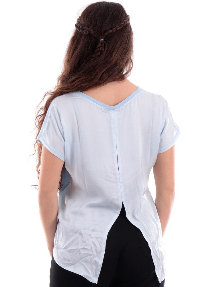 Carica immagine in Galleria Viewer, T-SHIRT CON INSERTI IN RASO DEHA