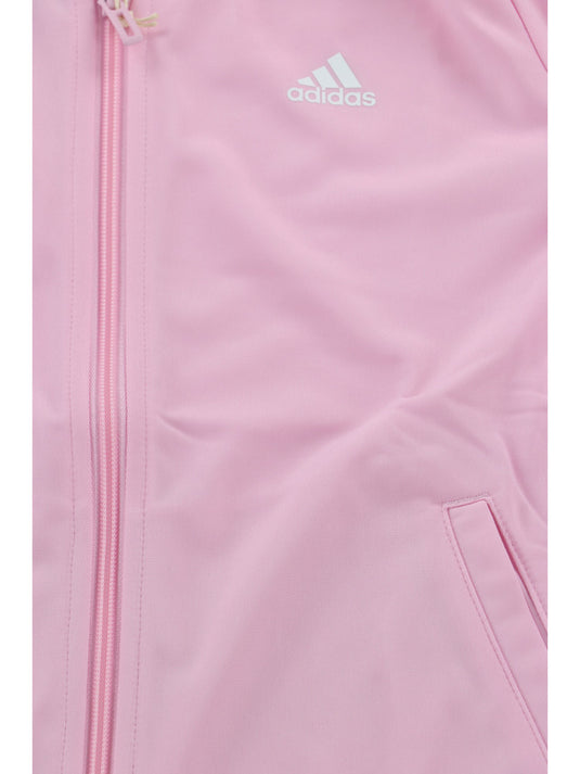 Tuta Adidas IS2637 da bambina rosa e blu.
