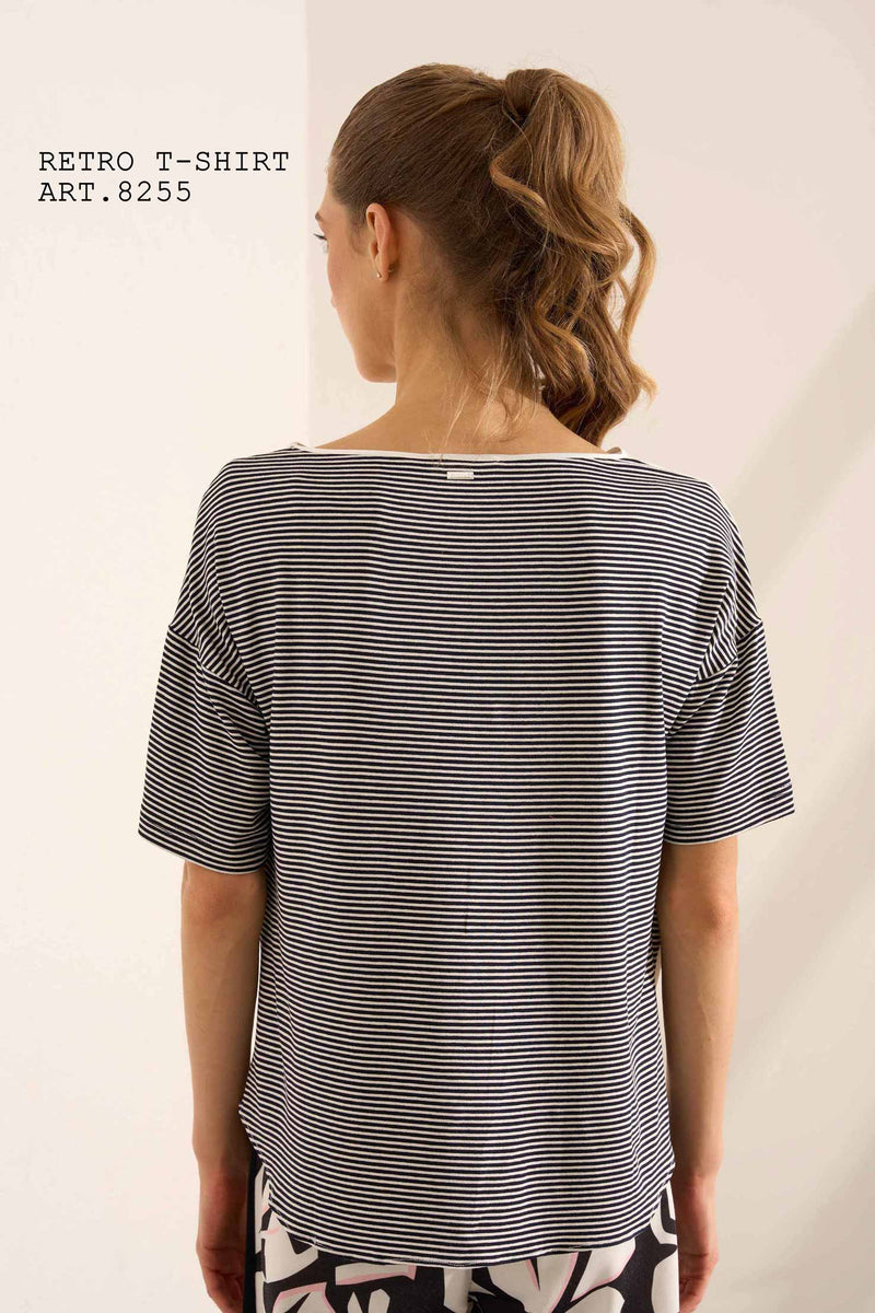 Carica immagine in Galleria Viewer, T-SHIRT CANCUN FANTASIA BLU