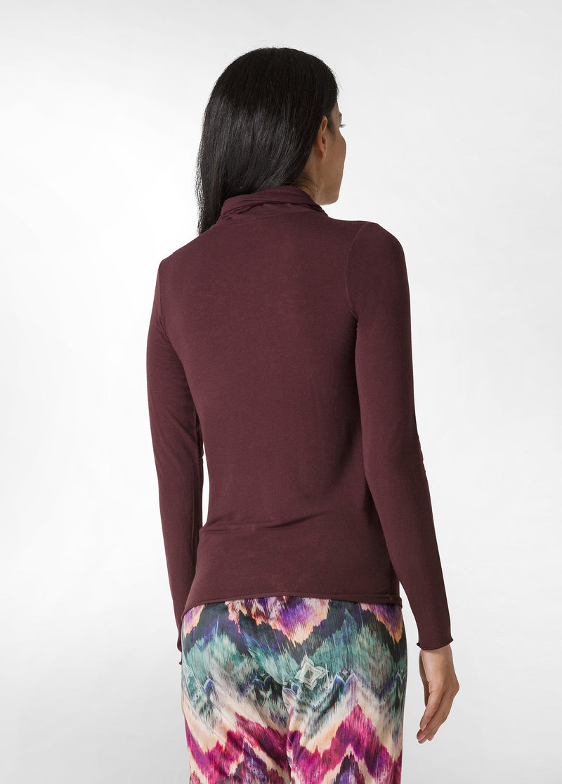 Carica immagine in Galleria Viewer, MAGLIA MANICA LUNGA E COLLO ALTO MISTO CASHMERE