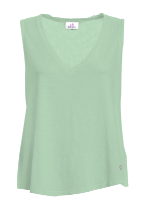 Carica immagine in Galleria Viewer, CANOTTA SVASATA IN JERSEY FIAMMATO