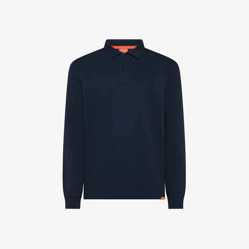 Carica immagine in Galleria Viewer, Polo in jersey con maniche lunghe