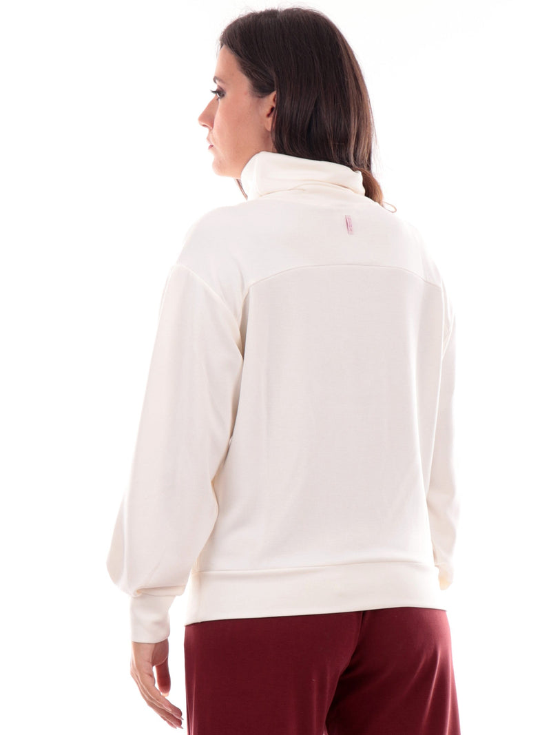 Carica immagine in Galleria Viewer, FELPA CAPPUCCIO CON STAMPA BIANCA DEHA