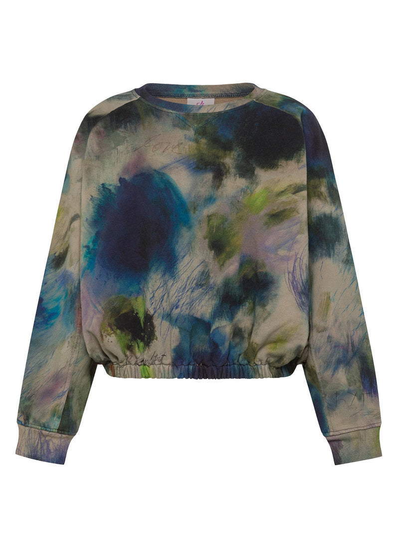 Carica immagine in Galleria Viewer, FELPA GIROCOLLO CON STAMPA DEHA