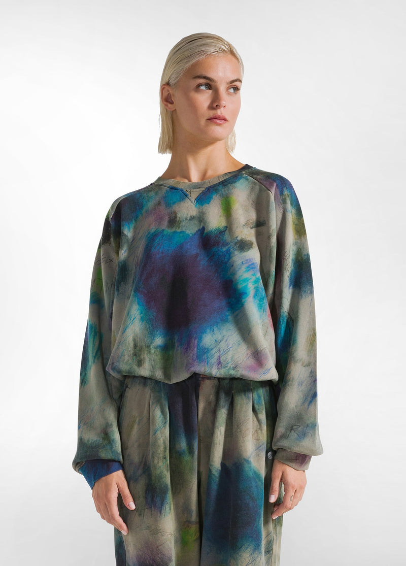 Carica immagine in Galleria Viewer, FELPA GIROCOLLO CON STAMPA DEHA