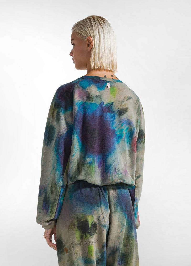 Carica immagine in Galleria Viewer, FELPA GIROCOLLO CON STAMPA DEHA