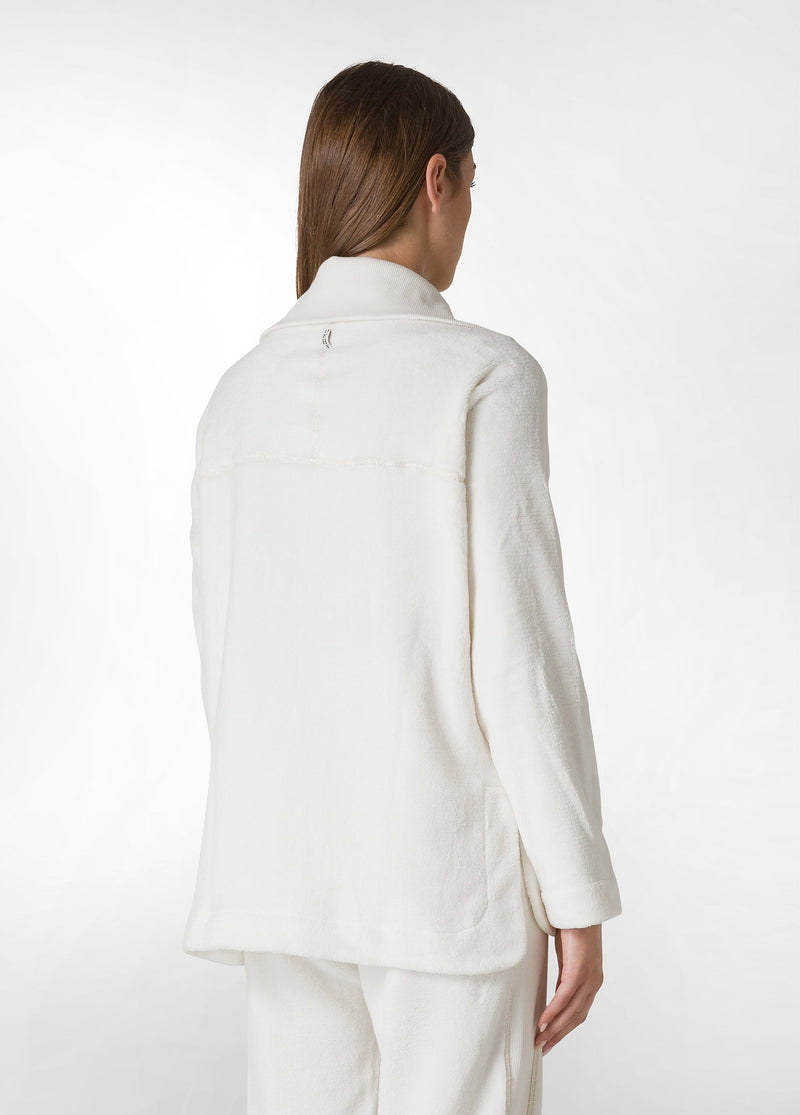 Carica immagine in Galleria Viewer, GIACCA IN PELLICCIA DI PILE BIANCO