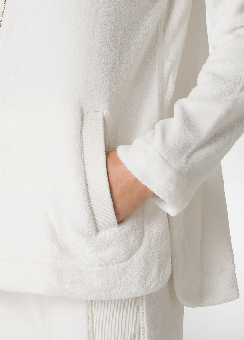 Carica immagine in Galleria Viewer, GIACCA IN PELLICCIA DI PILE BIANCO