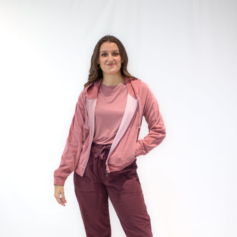 Carica immagine in Galleria Viewer, FELPA CON ZIP IN CINIGLIA VELOUR