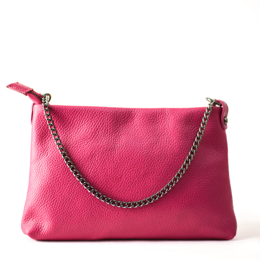 BORSA PIATTA CON TRACOLLA
