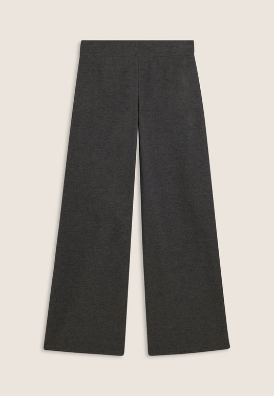 Pantaloni donna wide leg effetto tricot