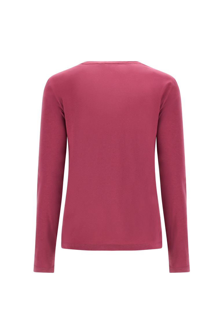 Carica immagine in Galleria Viewer, T-shirt manica lunga con logo ripetuto color bronzo