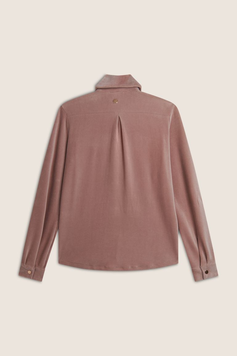 Carica immagine in Galleria Viewer, Camicia comfort fit in velluto mille righe