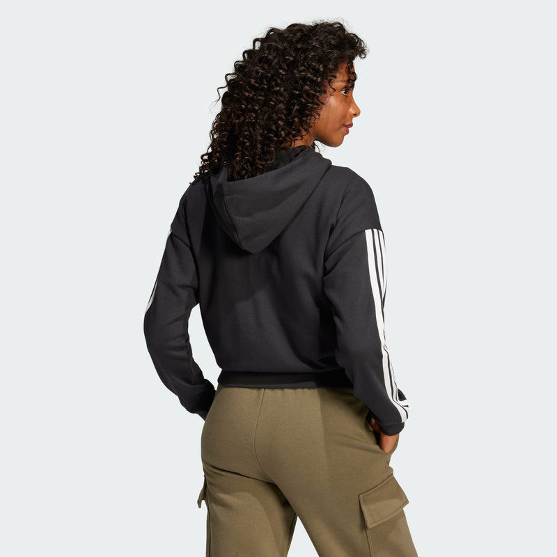 Carica immagine in Galleria Viewer, Felpa con cappuccio Essentials 3-Stripes French Terry Full-Zip