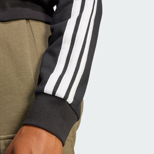 Felpa con cappuccio Essentials 3-Stripes French Terry Full-Zip