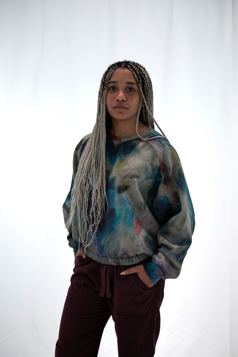 Carica immagine in Galleria Viewer, FELPA GIROCOLLO CON STAMPA DEHA