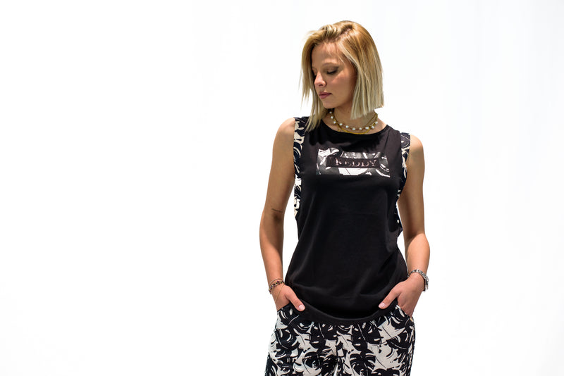 Carica immagine in Galleria Viewer, Canotta donna FREDDY grafica tropical