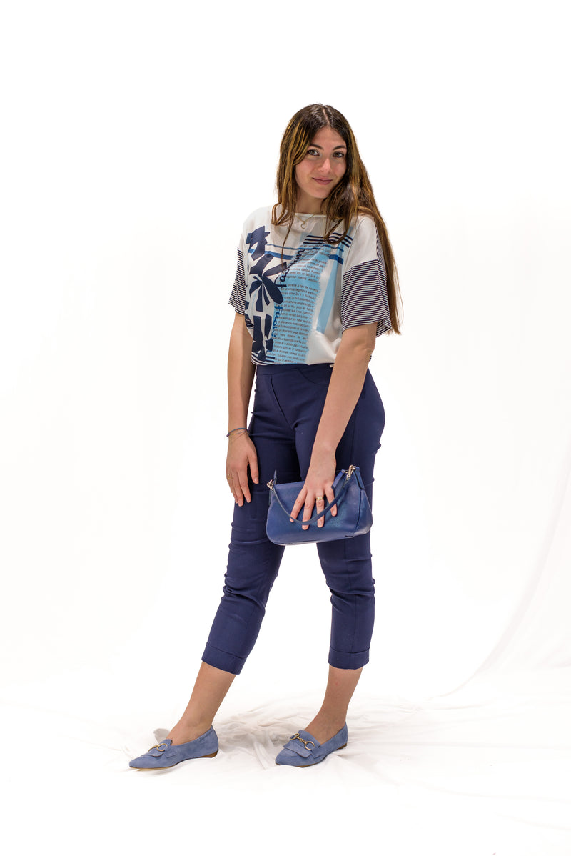 Carica immagine in Galleria Viewer, PANTALONE CON RISVOLTO BENGALINA