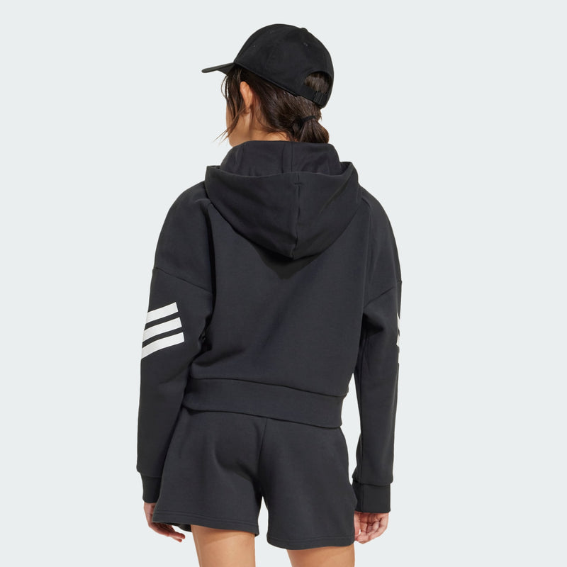 Carica immagine in Galleria Viewer, Giacca da tuta Future Icons con cappuccio e zip intera a 3 strisce per bambini