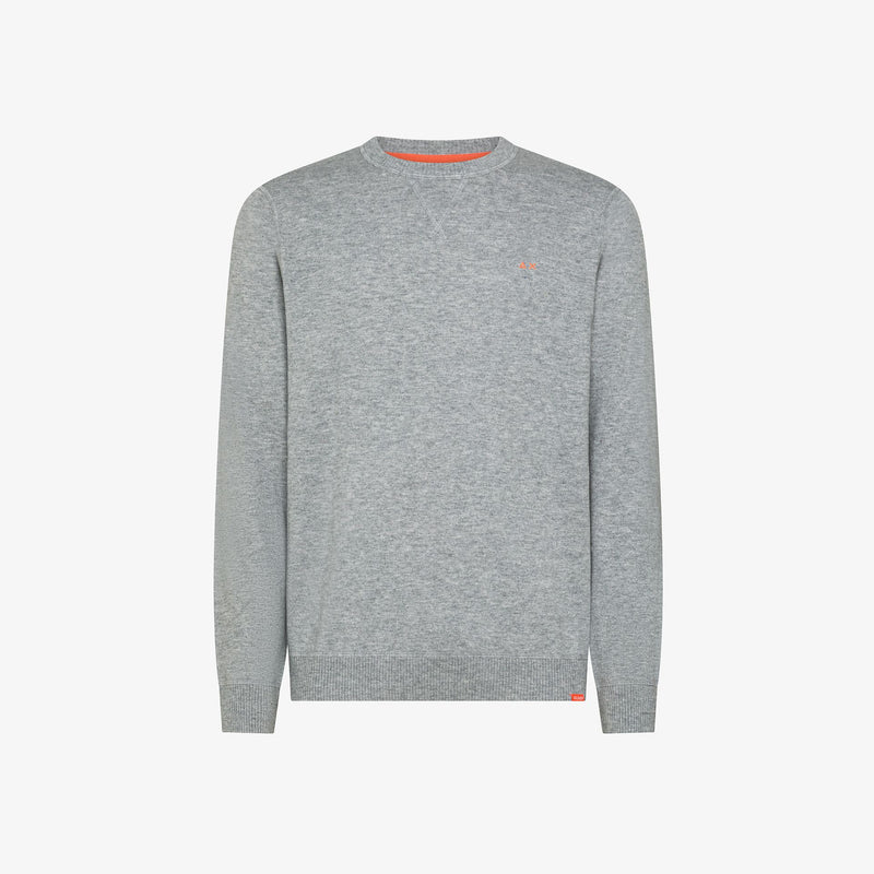Carica immagine in Galleria Viewer, Maglia in lana e cotone con logo