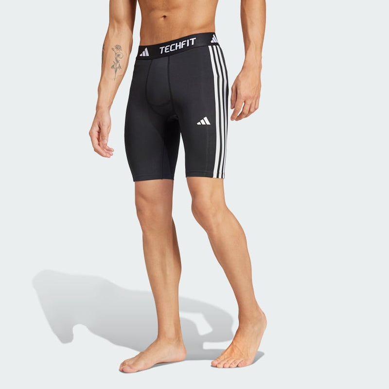 Carica immagine in Galleria Viewer, Leggings corti da allenamento TECHFIT Compression 3-Stripes