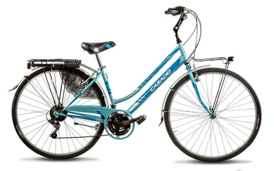 Bici Donna Acciaio Moving Lusso 28'' 18V Cicli Casadei