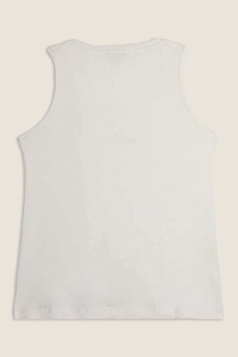 Carica immagine in Galleria Viewer, Canotta decorata da Strass in jersey modal