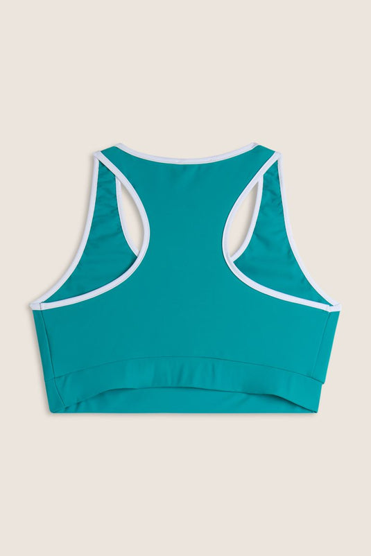 Reggiseno Sportivo con Supporto Medio e bordature a contrasto