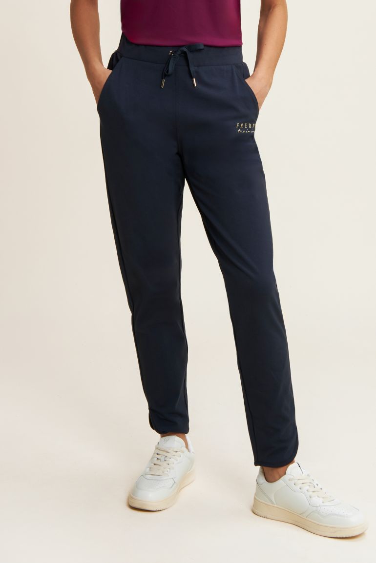 Carica immagine in Galleria Viewer, Pantaloni slim fit in jersey con dettagli floreali
