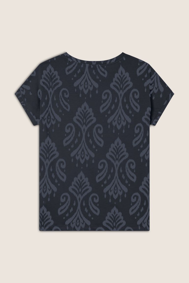 Carica immagine in Galleria Viewer, T-shirt floreale in jersey con maniche a kimono