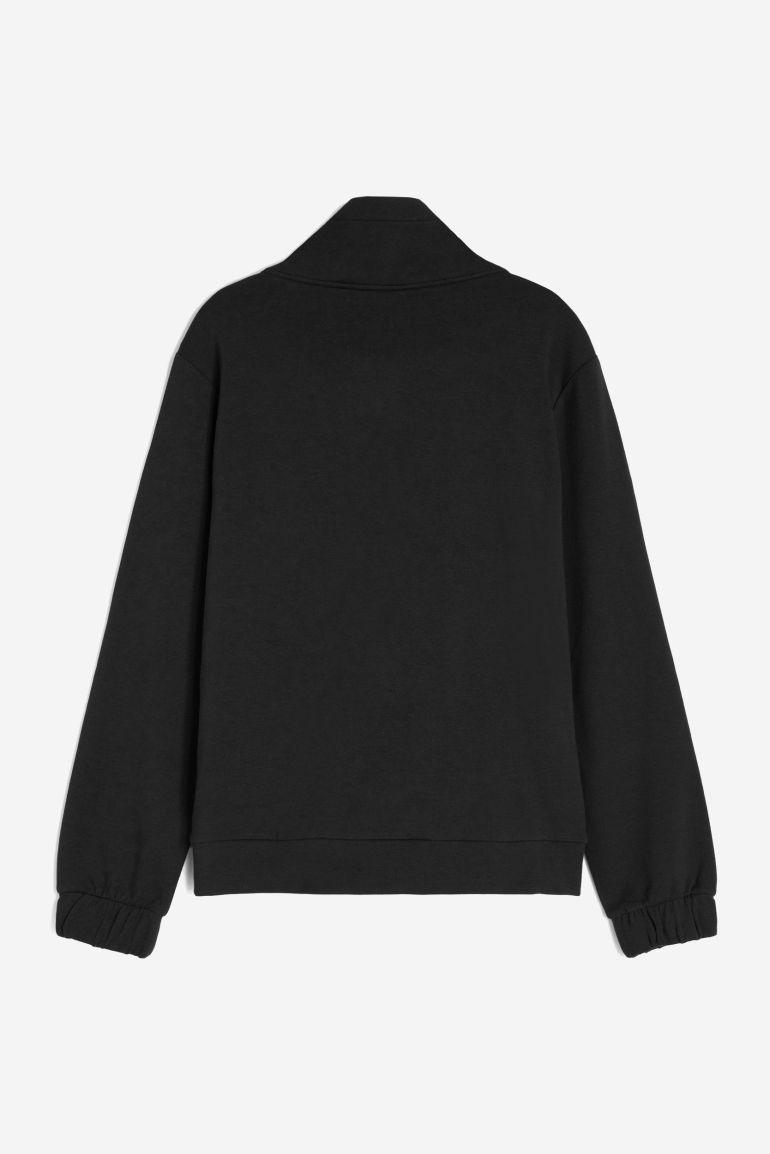 Carica immagine in Galleria Viewer, Felpa donna FREDDY in french terry modal con collo alto e zip