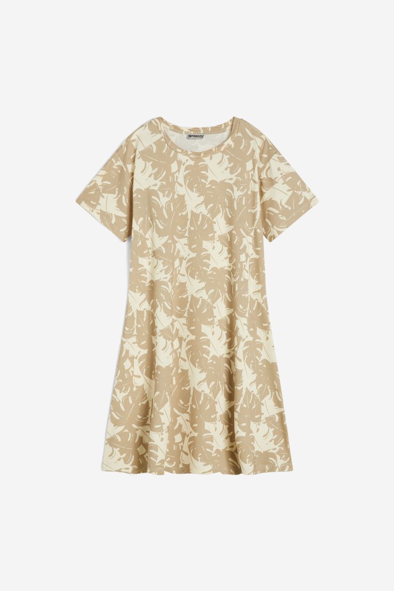 Carica immagine in Galleria Viewer, ABITO skater FREDDY in jersey modal stampa tropical all over