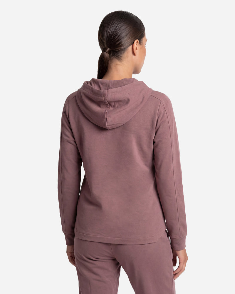 Carica immagine in Galleria Viewer, Felpa Regular Donna con Cappuccio e Zip, Fondo Asimmetrico