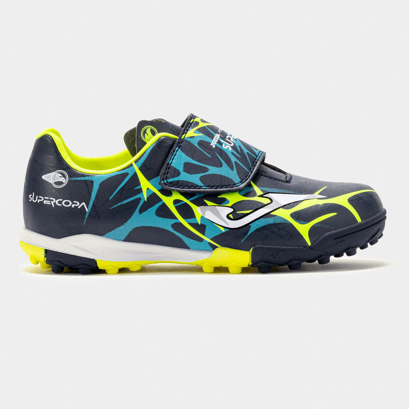 Carica immagine in Galleria Viewer, SCARPE CALCIO Super Copa Jr 25 turf junior blu navy