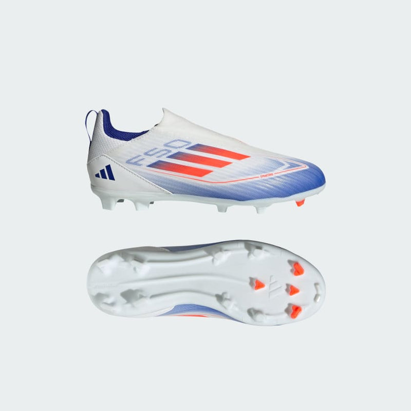 Carica immagine in Galleria Viewer, Scarpe da calcio F50 League Laceless Firm/Multi-Ground Kids