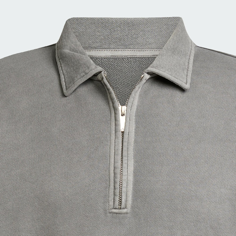 Carica immagine in Galleria Viewer, Felpa in French Terry lavato a mezza zip