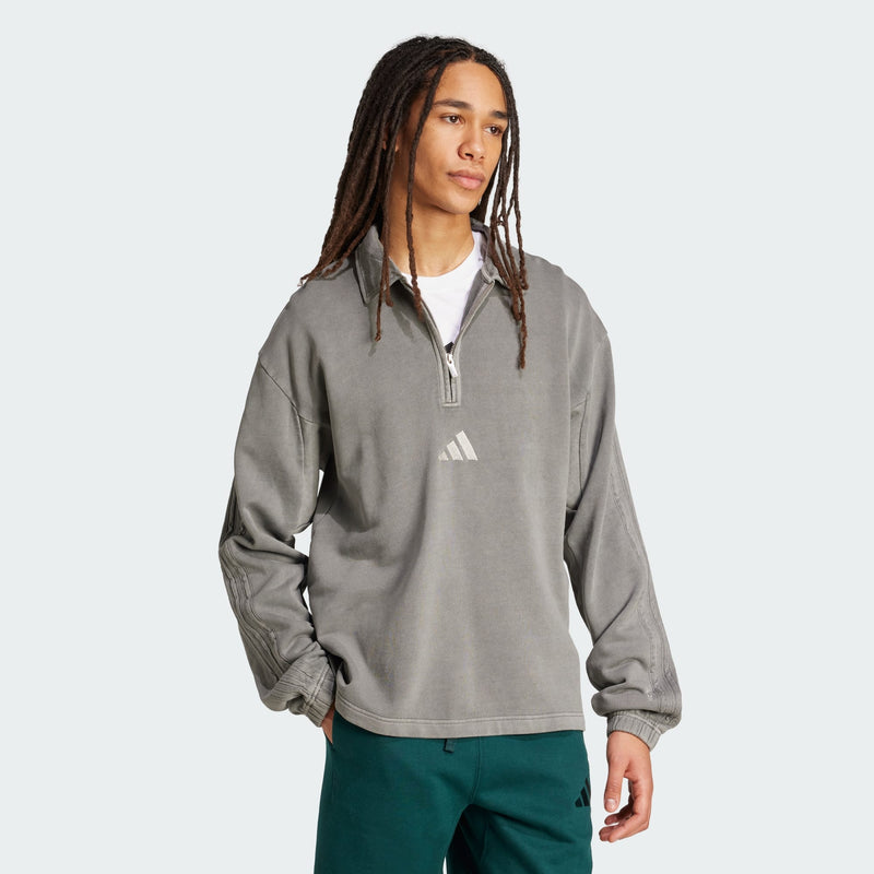 Carica immagine in Galleria Viewer, Felpa in French Terry lavato a mezza zip