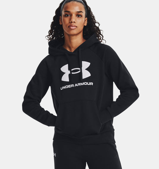 Felpa con cappuccio UA Rival Fleece Big Logo da donna