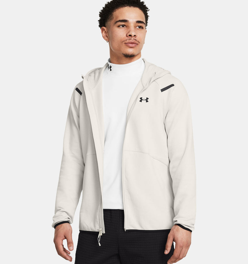 Carica immagine in Galleria Viewer, Felpa con cappuccio UA Unstoppable Fleece Full-Zip da uomo