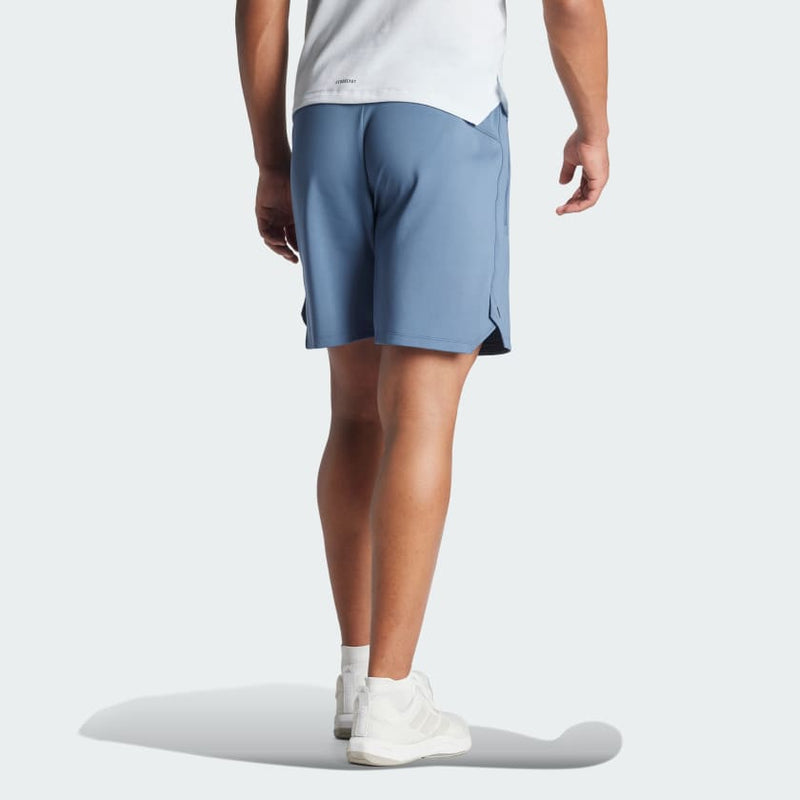 Carica immagine in Galleria Viewer, PANTALONCINI IN MAGLIA CON LOGO DA ALLENAMENTO