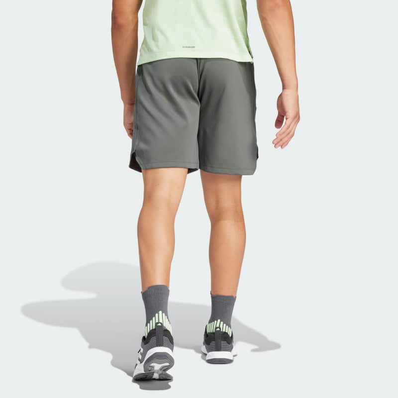 Carica immagine in Galleria Viewer, PANTALONCINI IN MAGLIA CON LOGO DA ALLENAMENTO
