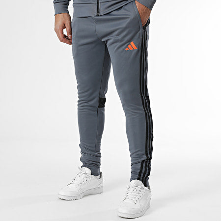 Tuta sportiva Tiro Stripe JD0468 Grigio antracite