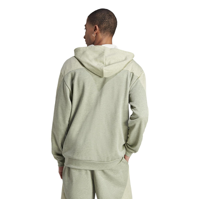 Carica immagine in Galleria Viewer, Felpa melange con cappuccio e zip integrale adidas