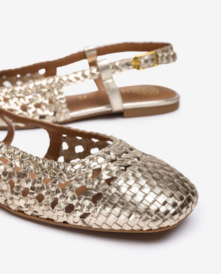 Carica immagine in Galleria Viewer, Ballerina Slingback bassa intrecciato