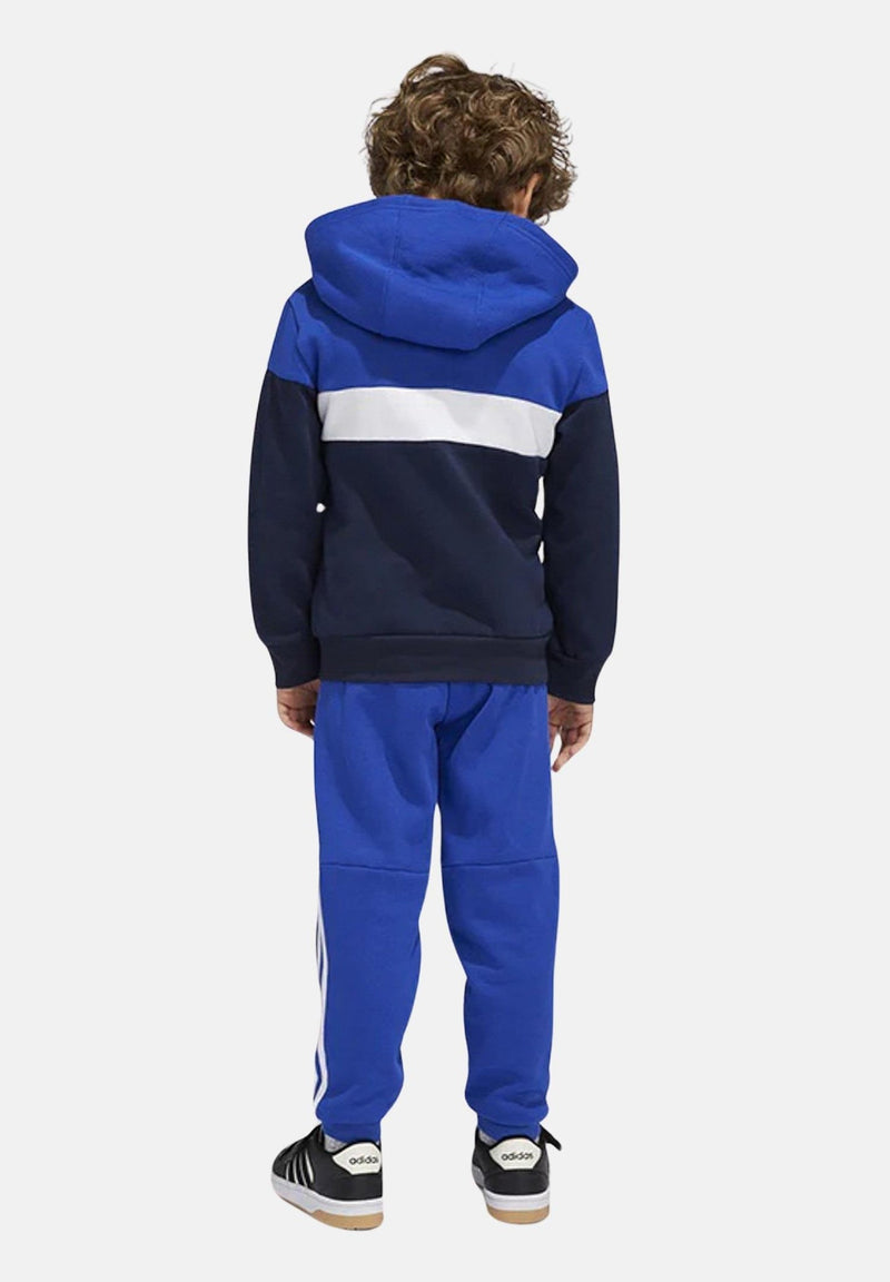 Carica immagine in Galleria Viewer, Tuta Tiberio 3-Stripes Colorblock blu da bambino