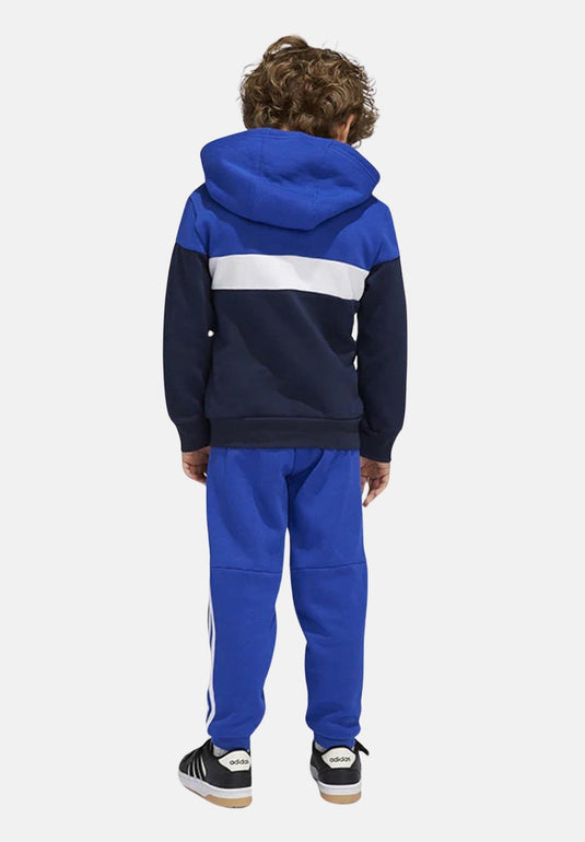 Tuta Tiberio 3-Stripes Colorblock blu da bambino