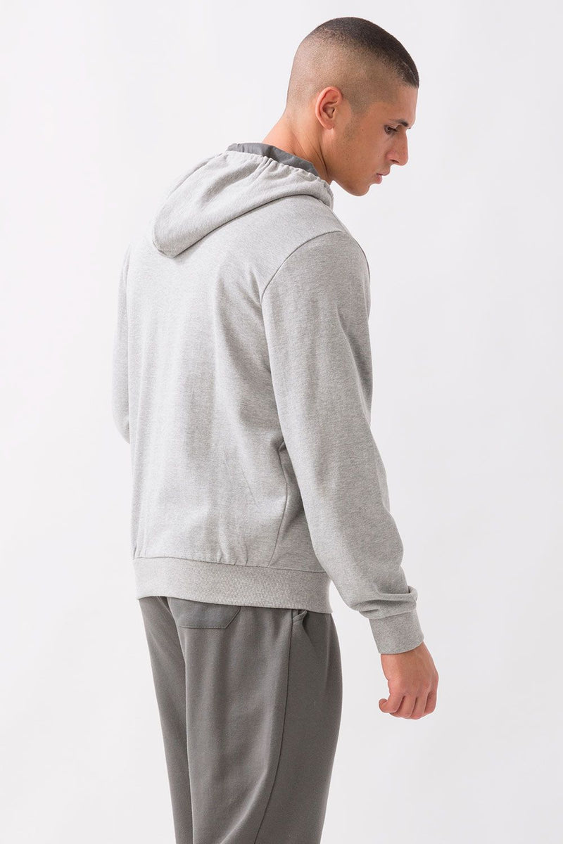Carica immagine in Galleria Viewer, TUTA IN JERSEY CON GIACCA FULL ZIP E CAPPUCCIO